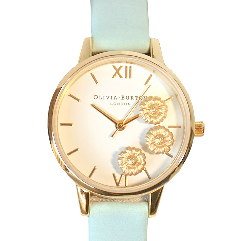 オリビアバートン ウォッチ レディース 緑であること 白いこと Olivia Burton OB16CH17 腕時計-レディース腕時計