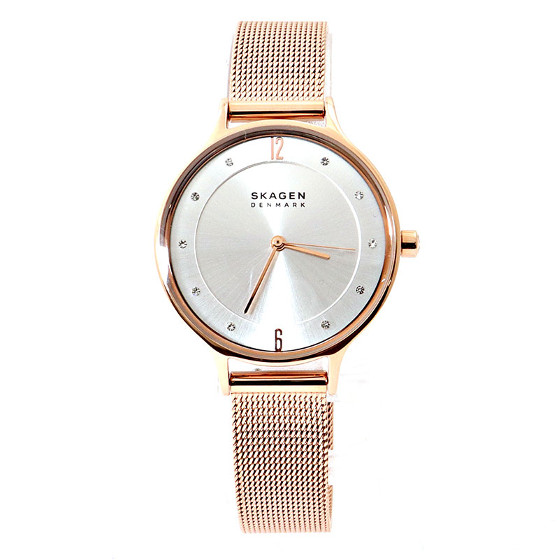 スカーゲン 腕時計 レディース ピンクゴールド ホワイト クオーツ SKAGEN SKW2151 KLASSIK ANITA LILLE|カオパニ店