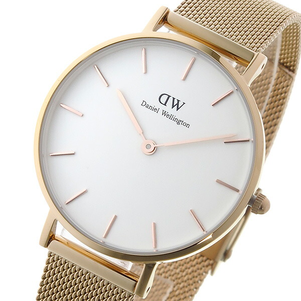 ダニエルウェリントン 腕時計 PETITE MELROSE 32 ローズゴールド DW00100163 DW00600163 ホワイト ホワイト|カオパニ店
