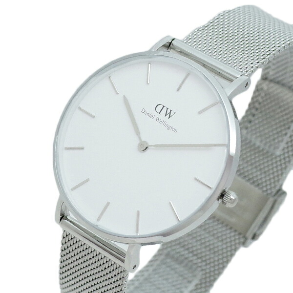 ダニエルウェリントン ウオッチ CLASSIC STERLING 36 しろがね色 DW00100306 白いこと しろがね色