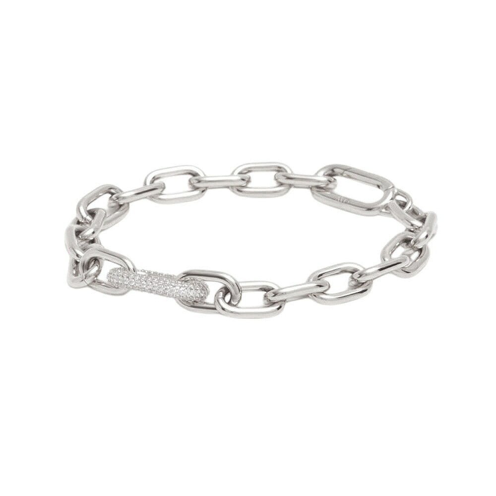 ダニエルウェリントン DANIEL WELLINGTON Crystal Link Bracelet 175粍 S 腕輪 DW00400610 レディース しろがね色