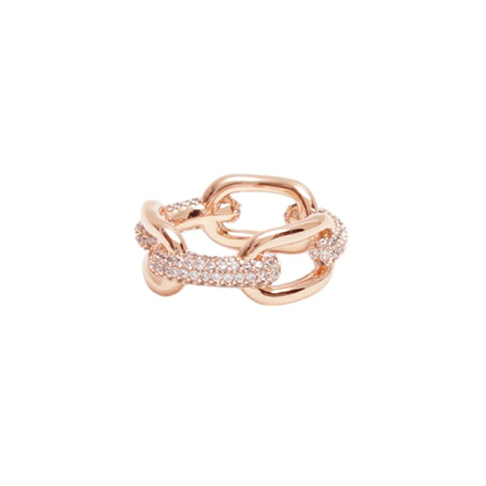 ダニエルウェリントン DANIEL WELLINGTON Crystal Link Ring 68 RG 輪っか DW00400587 レディース メンズ サクラ色ゴールド 輪っか