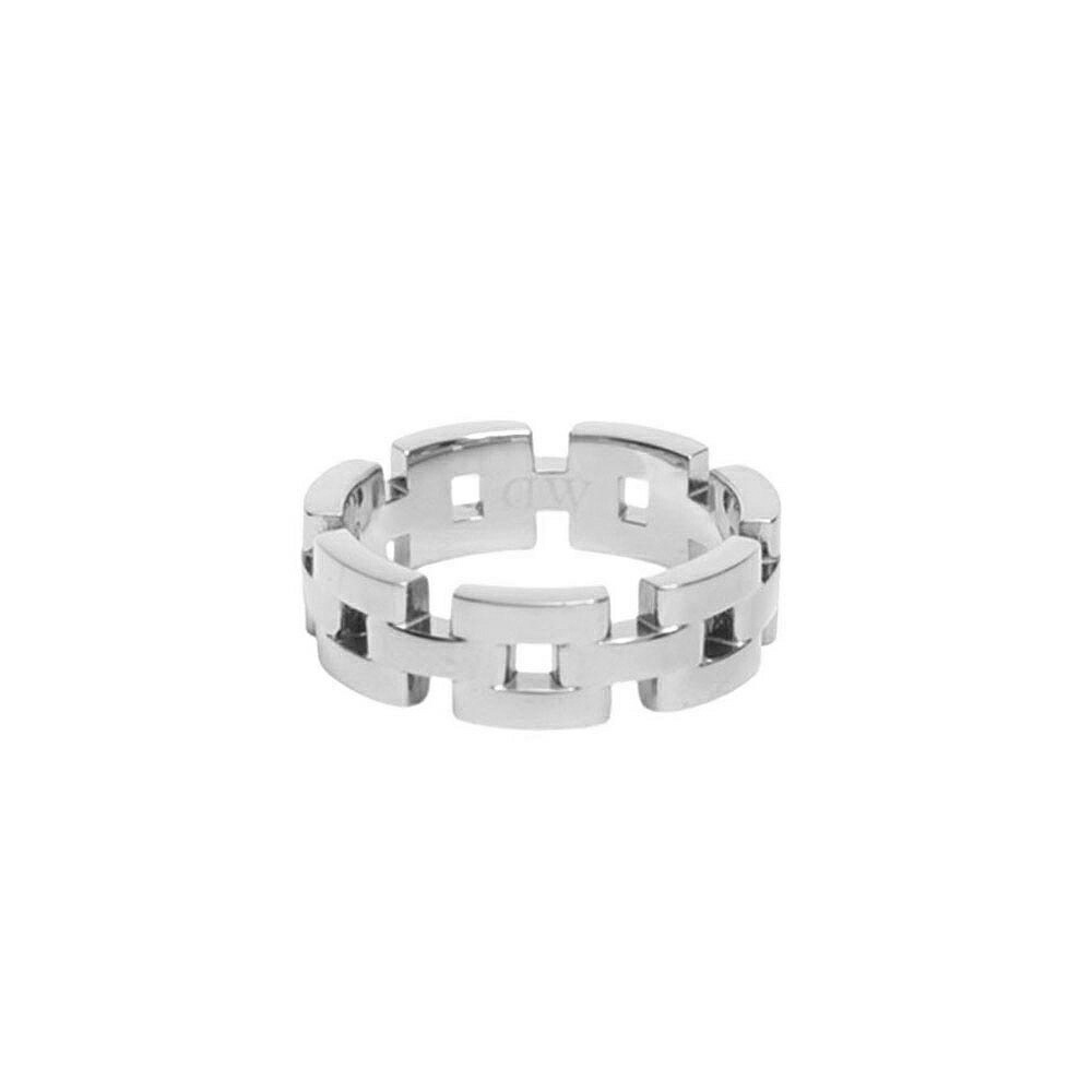 ダニエルウェリントン DANIEL WELLINGTON 3-LINK RING 輪っか 佩び物 DW00401027 レディース しろがね色