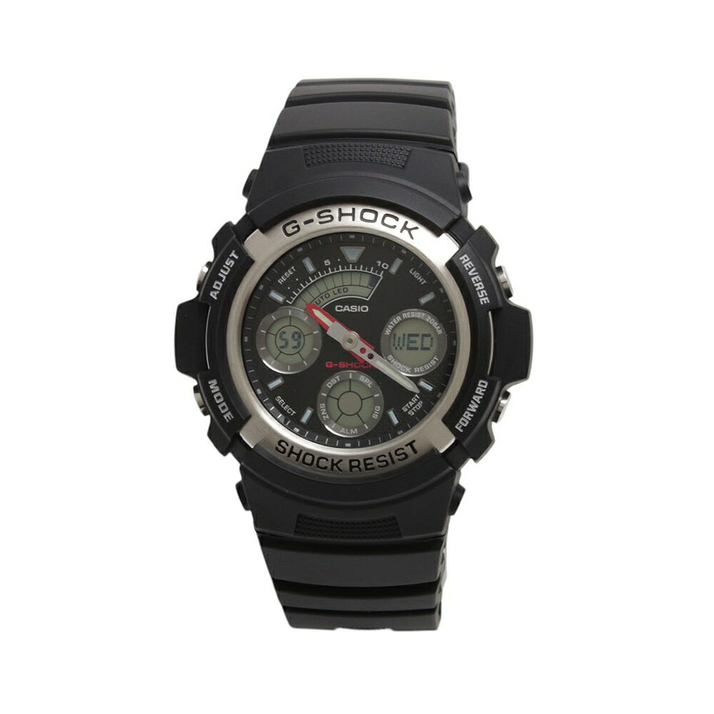 カシオ CASIO Gショック G-SHOCK アナデジ 腕時計 AW590-1A ブラック|カオパニ店
