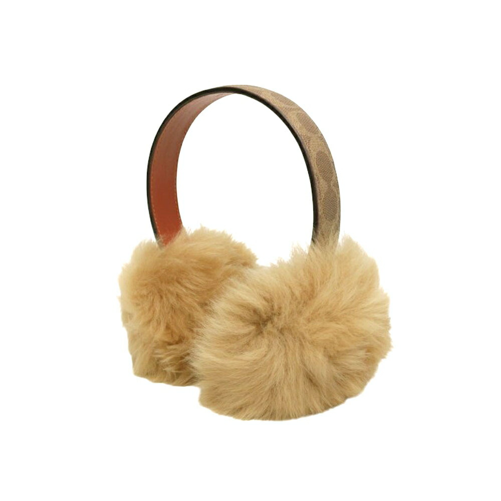 コーチ職 COACH SIGNATURE C COATED CANVAS SHEARLING イヤーマフ 耳心積もり 29CCL09-TAN レディース  イヤーマフ
