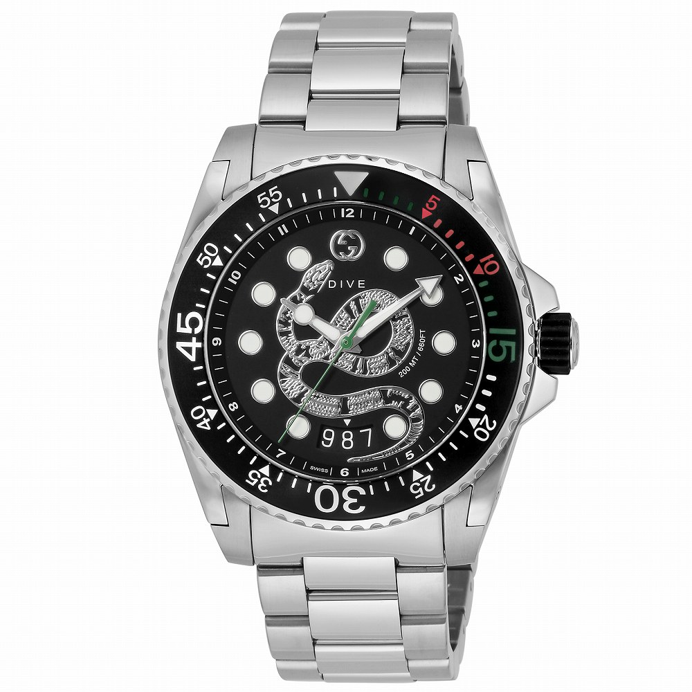 グッチ GUCCI DIVE YA136218 ウォッチ メンズ 黒いこと 石英 アナログ