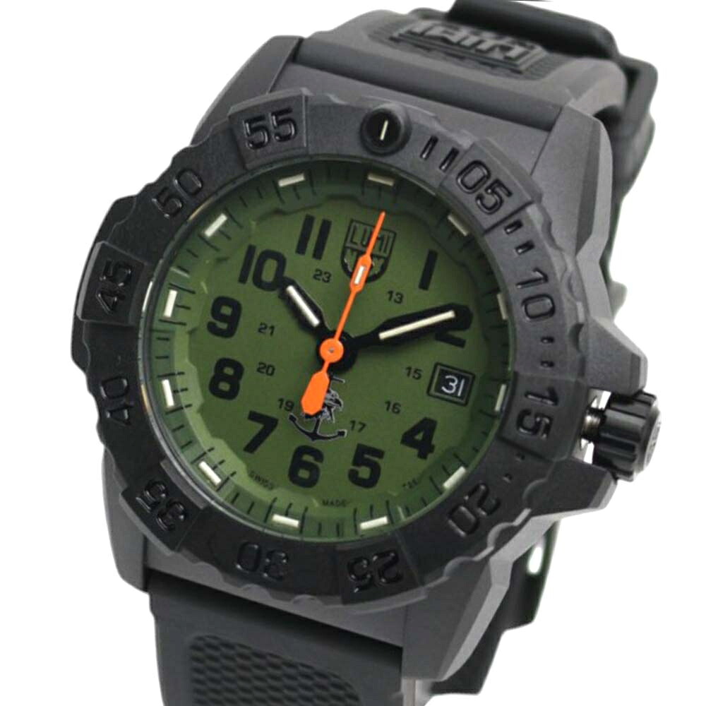 ルミノックス LUMINOX 3517-NQSET ウオッチ 替え三尺帯付き添い人 メンズ 緑であること 石英 アナログ