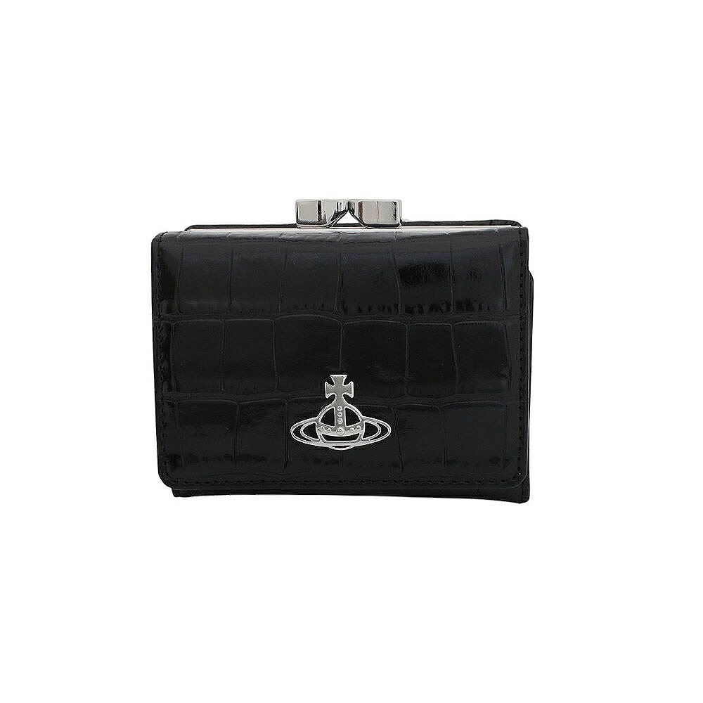 ヴィヴィアンウエストウッド VIVIENNE WESTWOOD SMALL FRAME WALLET 3つ折り紙入れ 5115002NW-L0098-N401 5115002mw-l0098-n401 レディース 黒いこと