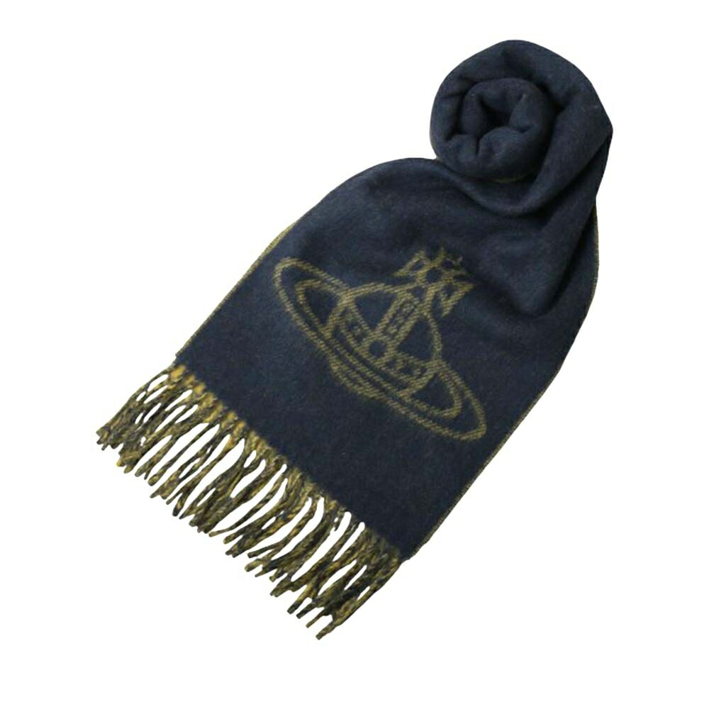 ヴィヴィアンウエストウッド VIVIENNE WESTWOOD えり巻き 25-W00ZH-K409 レディース メンズ ビッグオーブロゴ ネイビーブルー えり巻き