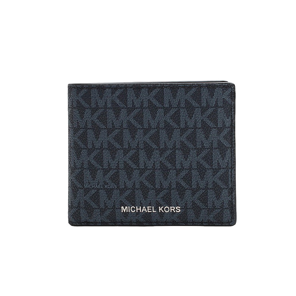 マイケル教科課程 MICHAEL KORS 折りたたみ紙入れ 二つ折り紙入れ ウォレット 36U9LCRF3B-ADMRL-PLBLUE メンズ 青み 米国海軍 紺 MK