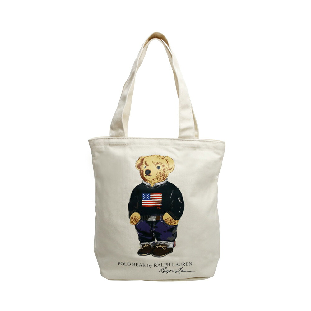 ポロラルフローレン POLO RALPH LAUREN BEAR TOTEトートバッグ 9AR021-W3Y NATURAL ベージュ メンズ レディース