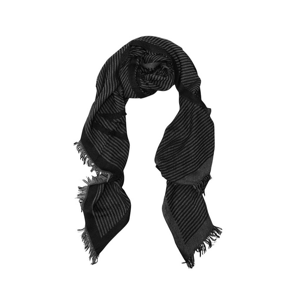 エンポリオアルマーニ EMPORIO ARMANI マフラー 625303-2F363-00020 メンズ ブラック マフラー｜カオパニ店