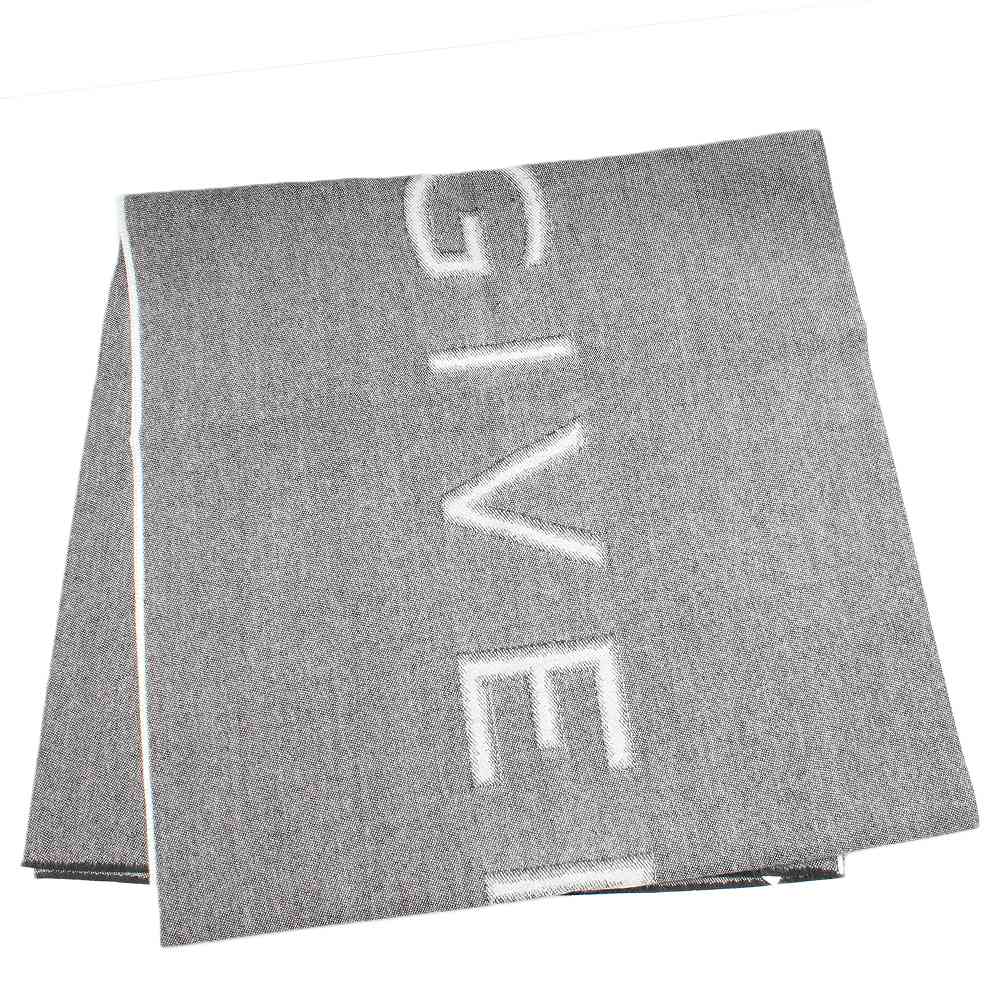 ジバンシィ GIVENCHY マフラー GV4518-J4431-1 メンズ ロゴ ウール GRAY グレー｜カオパニ店