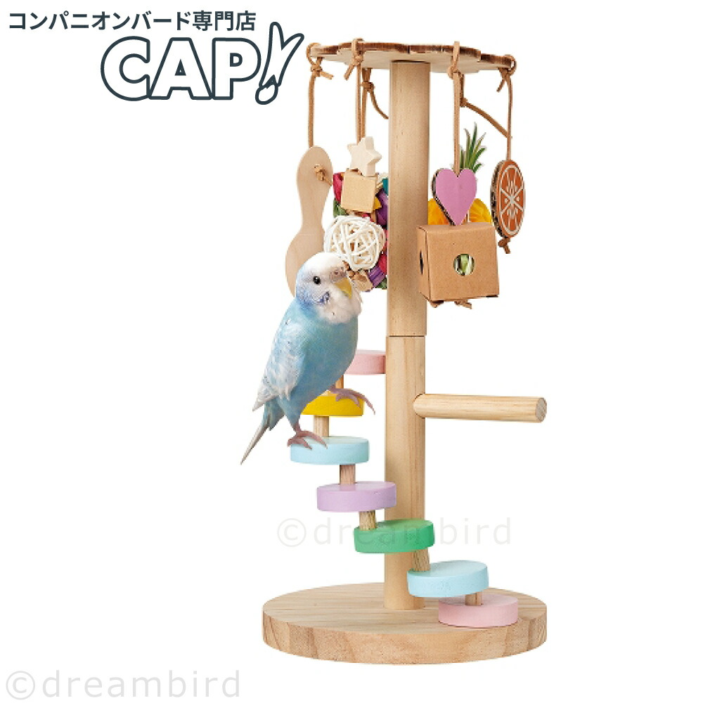 楽天市場】送料無料 | インコのおもちゃ レインボー ヤシの葉トンネル