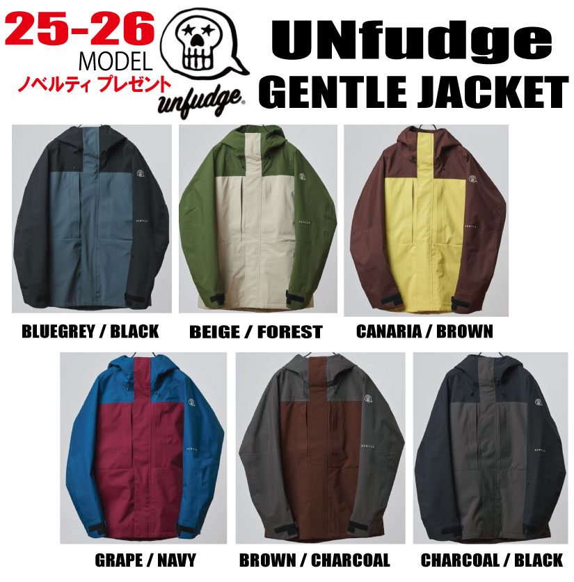 ★2025-2026★ unfudge（アンファッジ）GENTLE JACKET (ジェントル 上衣）【貨物輸送無料】
