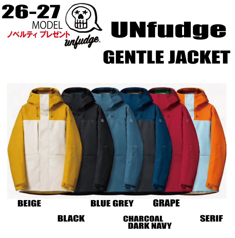 早期取っておく★2026-2027★ unfudge（アンファッジ）GENTLE JACKET (ジェントル 上衣）【貨物輸送無料】