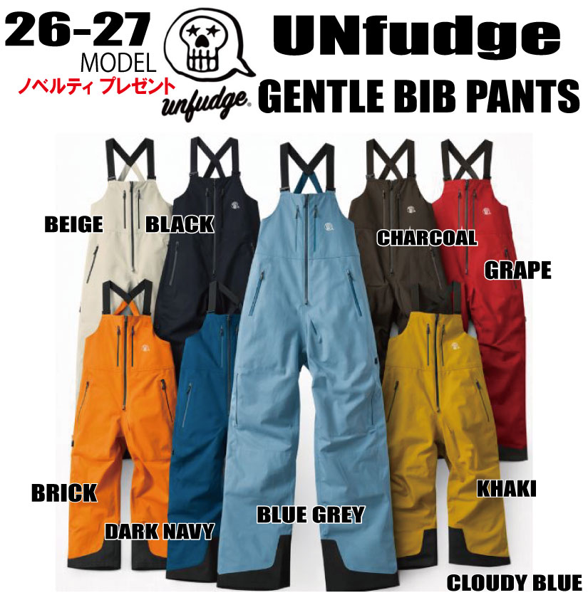 早期予約★2026-2027★unfudge（アンファッジ）GENTLE BIB PANTS(ジェントル ビブ パンツ) 37,895円