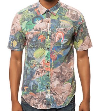 【レターパックライト360円でお届け可能】★即納可能★日本正規商品★VOLCOM 2014 SPRINGモデル★VOLCOM(ボルコム) LANDODALOST SS A0421411E カラー：MLT サイズ：XS、S、M｜CAPCELL