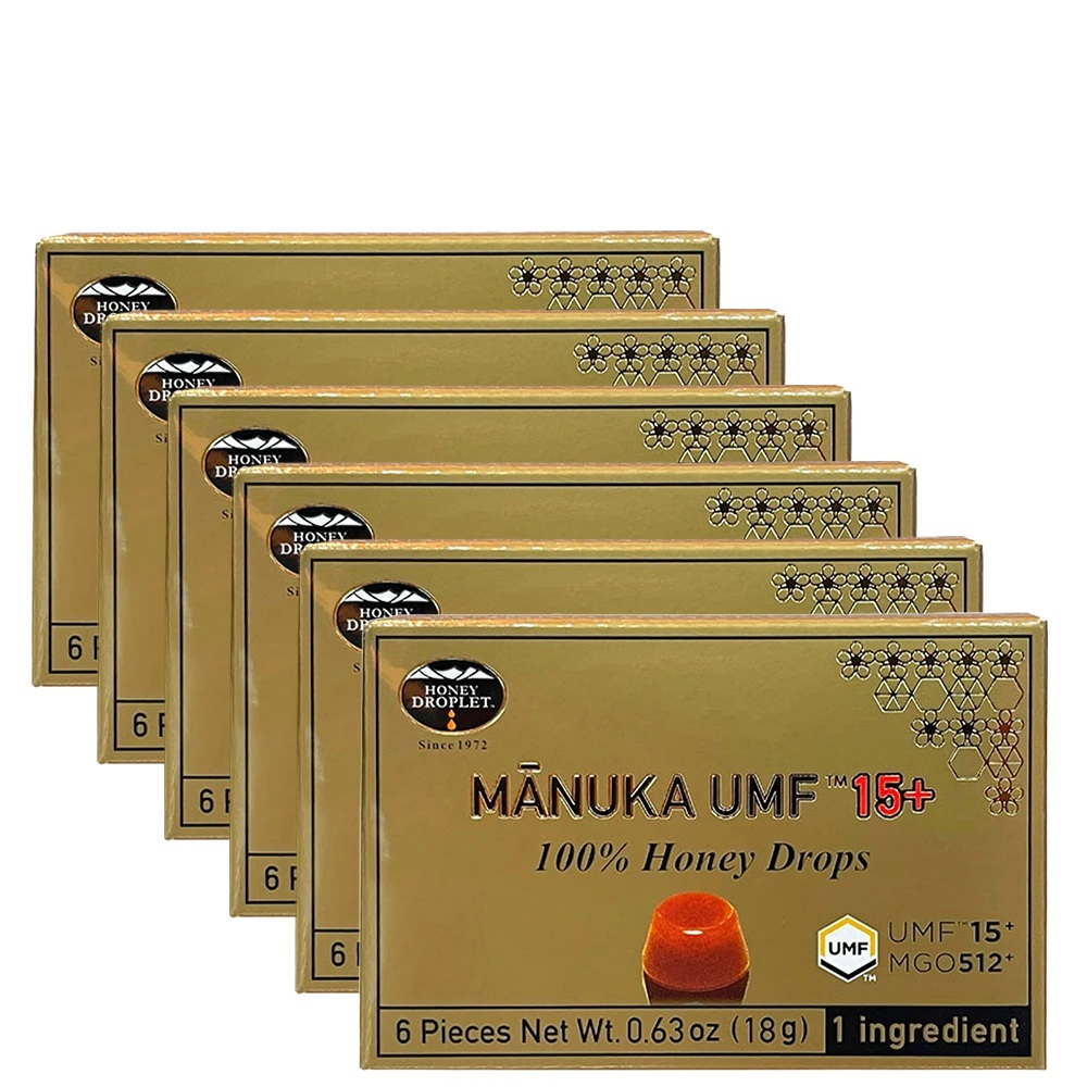 マヌカハニー ハニードロップレット マヌカハニー UMF15+ 6粒入り 6箱セット マヌカ ニュージーランド産