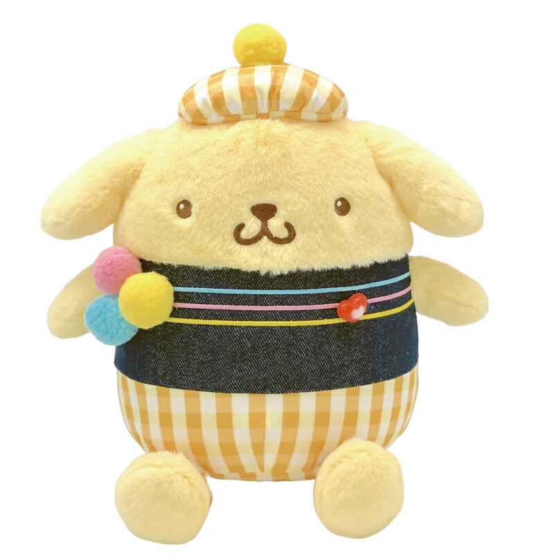 楽天市場】 ギンガムデニム ポムポムプリン S ぬいぐるみ