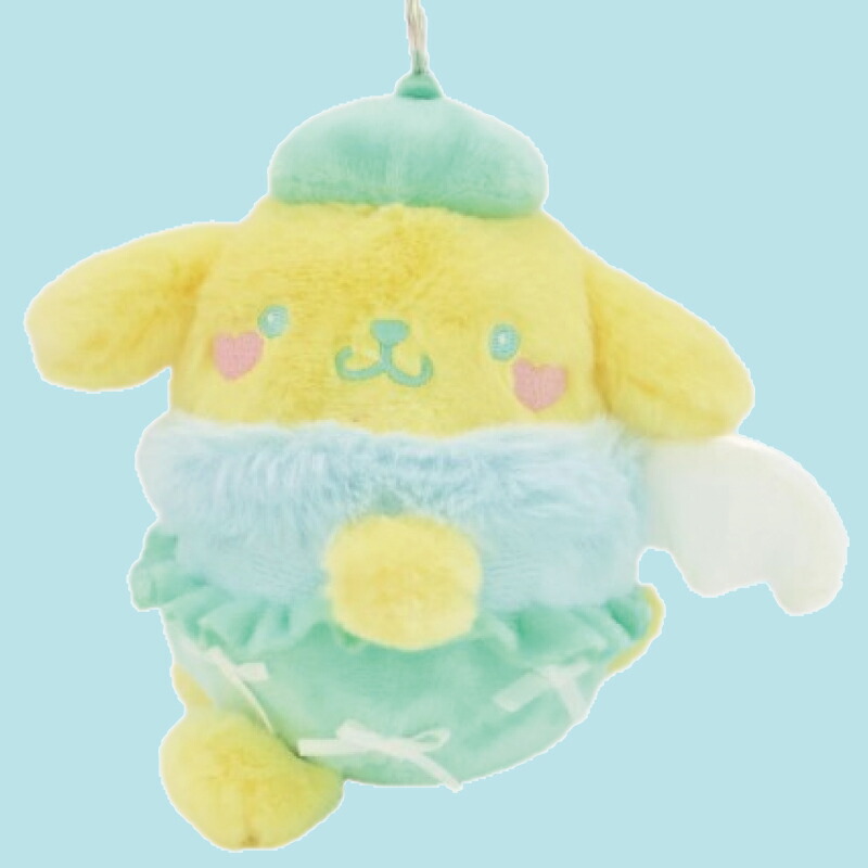 【新品・タグ付き】ポムポムプリン　ミント　レインコート　マスコット nakajima-202543-24.jpg