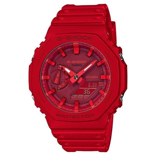 CASIO腕時計 GA-2100-4AJF　G-SHOCK ジーショック 　レッド　国内正規品　オクタゴンモデル　ANALOG-DIGITAL 2100シリーズ