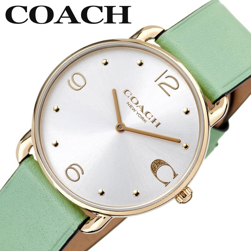 【最大7,700円引き】【30%OFF】 コーチ 腕時計 COACH 時計 エリオット ELLIOT レディース シルバー クォーツ 女性 アナログ レザー レザーベルト 革ベルト シンプル カジュアル パステルカラー 彼女 嫁 妻 お母さん 母 ママ 14504287 ブランド プレゼント ギフト 母の日|ブランドアクセと腕時計のカプセル