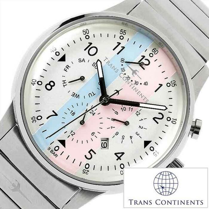 【稼働美品】TRANS CONTINENTS メンズ腕時計 TRANS CONTINENTS - 値下げ 稼働☆美品☆トランスコンチネンス