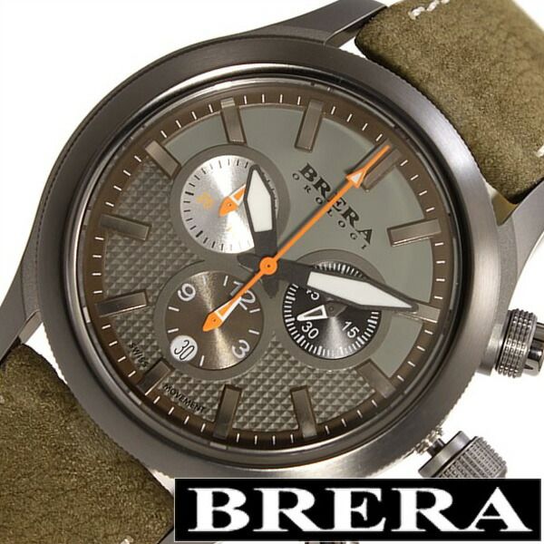 ブレラオロロジ 腕時計 Brera Orologi ブレラオロロジ腕時計 ブレラ オロロジ 時計 BRERA腕時計 エテルノ クロノ Eterno メンズ グリーン BRET3C4304 革 クロノグラフ ブラック おしゃれ ブランド プレゼント ホワイトデー ギフト 入学