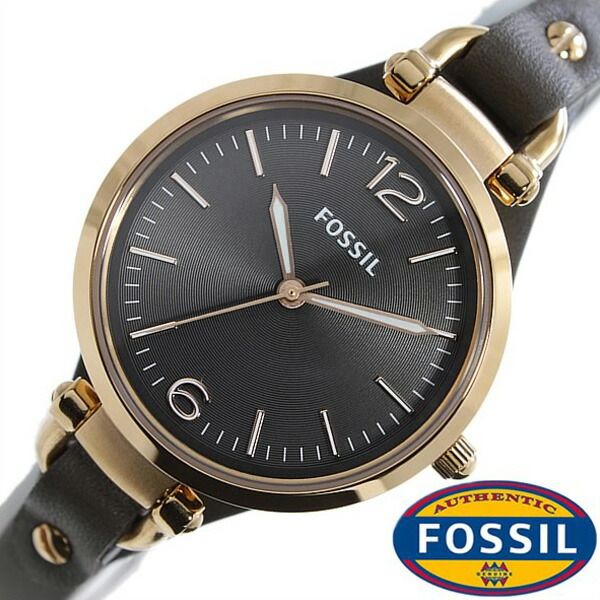 【楽天市場】フォッシル腕時計 Fossil時計 Fossil 腕時計 フォッシル 時計 ジョージア Georgia レディース ブラック Es3077 [ 革 ベルト ファッション 人気