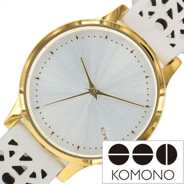 コモノ 腕時計 KOMONO時計 KOMONO 時計 エステール カットアウト ESTELLE CUTOUT レディース ホワイト KOM-W2652 ブランド 革 ベルト レザー ゴールド ヨーロッパ 海外 ご褒美 おしゃれ 防水 プレゼント ホワイトデー ギフト 母の日｜ブランドアクセと腕時計のカプセル