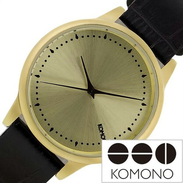 コモノ 腕時計 KOMONO時計 KOMONO 時計 エステール モンテ カルロ ESTELLE MONTE CARLO レディース ゴールド KOM-W2702 ブランド 革 ベルト レザー ベルギー ヨーロッパ 海外 ご褒美 おしゃれ 防水 プレゼント ホワイトデー ギフト