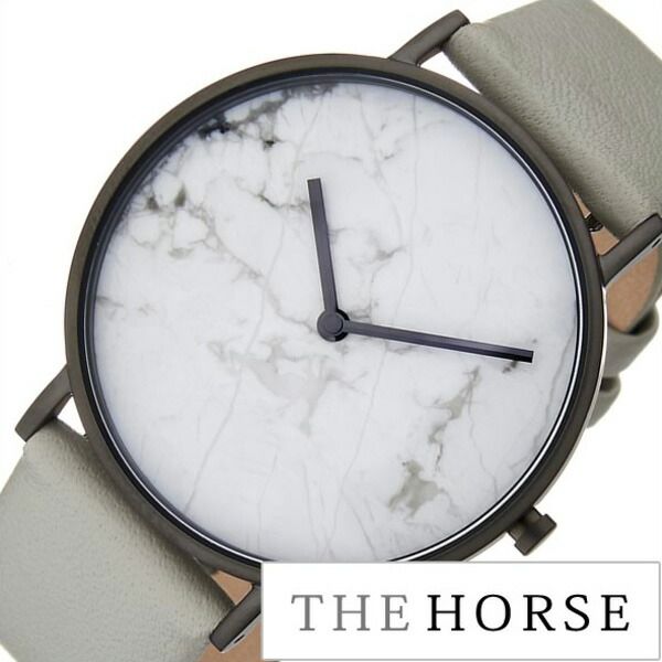 ザ ホース腕時計 The Horse時計 Horse 腕時計 ホース 時計 ストーン ダイアル メンズ レディース ホワイト Sto123 C3 人気 ブランド 防水 シンプル 北欧 天然石 革 レザー ベルト グレー おしゃれ 誕生日 プレゼント ギフト 22 90 Off