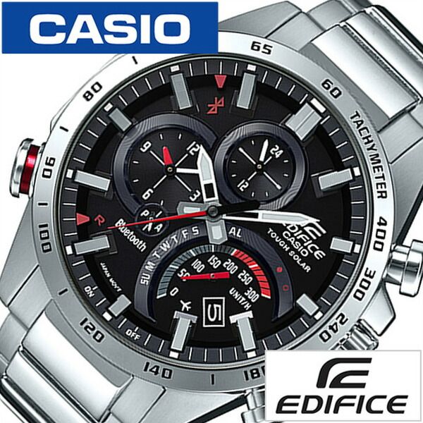 スマートウォッチ カシオ腕時計 CASIO時計 CASIO 腕時計 カシオ 時計 エディフィス EDIFICE メンズ ブラック EQB-501XD-1AJF 正規品 ブランド 防水 ソーラー Bluetooth ブルートゥース メタル ベルト シルバー 誕生日 プレゼント ホワイトデー ギフト