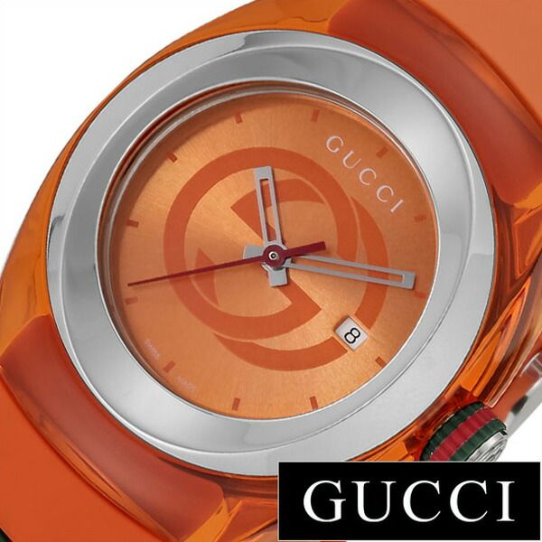 【極美品】GUCCI SYNC レディース 腕時計 YA137311 オレンジ GUCCI（グッチ） 腕時計 GUCCI SYNC レディース メンズ グッチシンク