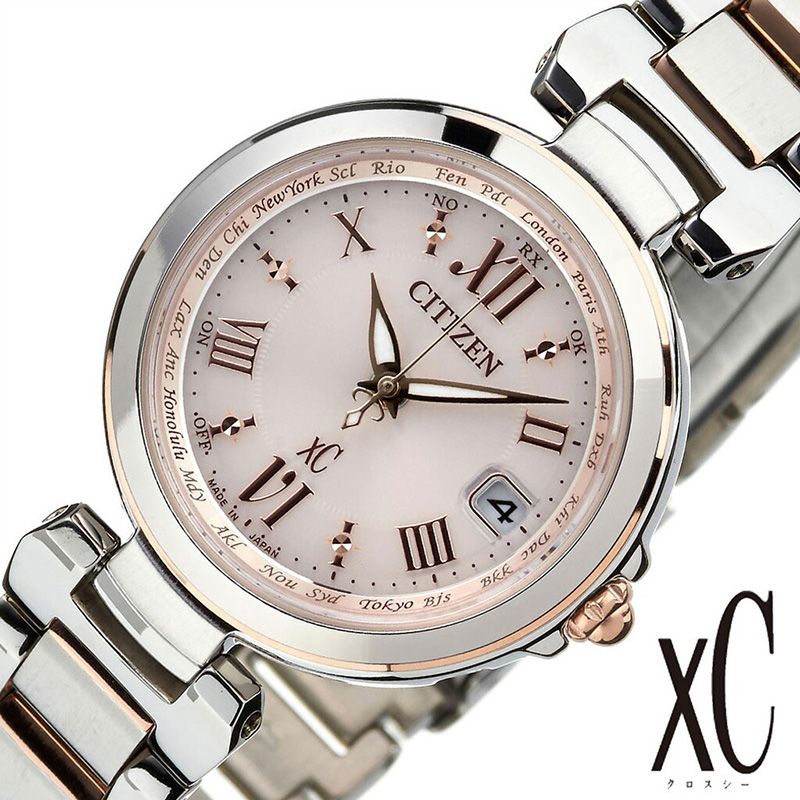 格安人気 シチズン腕時計 Citizen時計 Citizen 腕時計 シチズン 時計 クロスシー ハッピー フライト Xc Happy Flight レディース シルバー ピンクゴールド ホワイト Ec1034 59w エコドライブ ソーラー電波 防水 誕生日 新生活 プレゼント ギフト ブランドアクセ