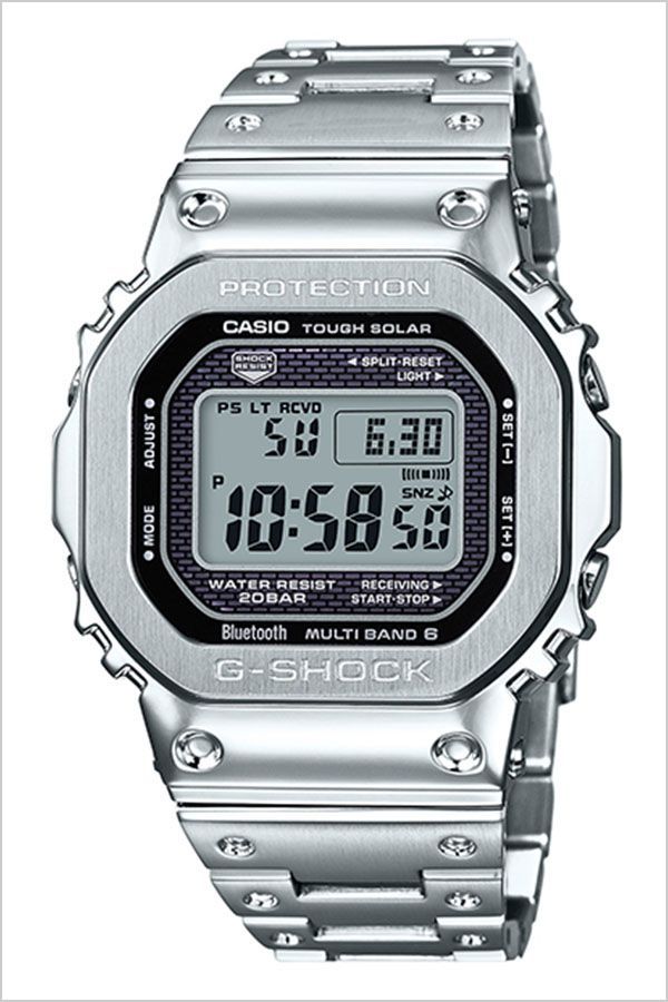 日本最大級 当日出荷 スマートウォッチ カシオ腕時計 Casio時計 Casio 腕時計 カシオ ジーショック 頑丈 時計 G Shock メンズ Gmw B5000d 1jf 正規品 Gショック 日付 カレンダースポーツ 防水 四角 電池交換不要 ソーラー 電波時計 シルバー ステンレス 新生活
