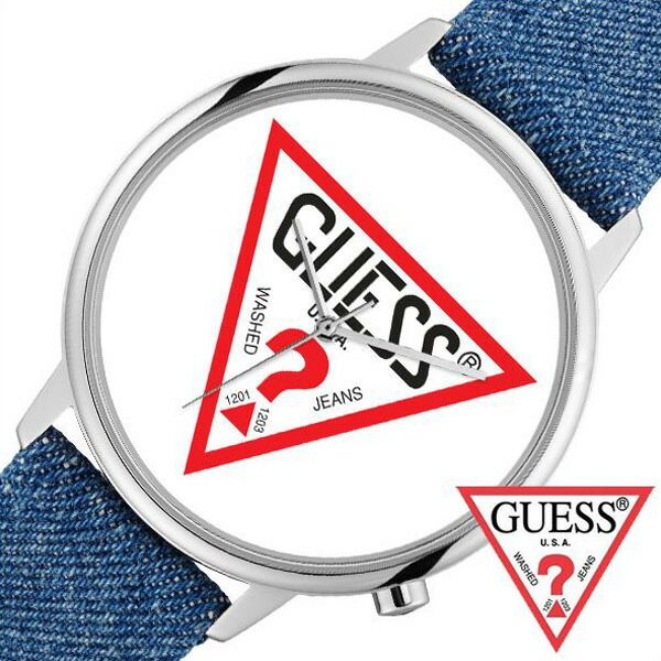 T ポイント5倍 時計 ゲス Guess Guess時計 ゲス腕時計 メンズ 腕時計 高校生 ハリウッド ギフト プレゼント 新生活 クラッシュ デニム Tシャツ スニーカー ストリートファッション オルチャン 韓国 ペアウォッチ ブランド 人気 正規品 V1001m1 彼氏 Hollywood