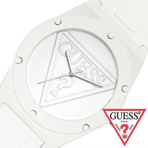 大注目 人気 腕時計 男子高校生 陸上競技 メンズ ゲス腕時計 Guess時計 Guess ゲス 時計 レトロポップ Retro Pop 彼氏 レディース W0979l1 正規品 人気 ブランド 防水 ファッション 白 シリコン ペアウォッチ 新生活 プレゼント ギフト ブランドアクセと腕時計