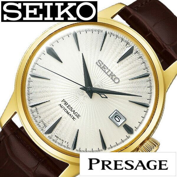 年のクリスマス メカニカル 自動巻き 機械式 カクテル Sary126 ホワイト メンズ Presage プレザージュ 時計 セイコー 腕時計 Seiko Seiko時計 セイコー腕時計 ビジネス ギフト プレゼント 新生活 誕生日 マルガリータ 革 レザー 高級 おしゃれ スーツ カジュアル