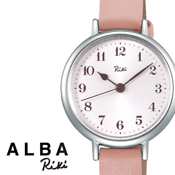 セイコー腕時計 SEIKO時計 SEIKO 腕時計 セイコー 時計 アルバ リキ ALBA RIKI レディース 女性 用 防水 彼女 妻 ピンク AKQK447 シルバー 革 シンプル ラウンド かわいい カジュアル ビジネス 誕生日 プレゼント 新社会人 入学 卒業 ギフト 旅行