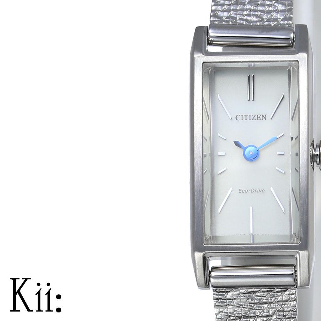 電池交換不要 ソーラー Kii シチズン 時計 シチズン腕時計 CITIZEN時計 CITIZEN 腕時計 キー レディース シルバー EG7040-58A 正規品 エコ・ドライブ シンプル アナログ カレンダー ファッション カジュアル ビジネス プレゼント 新社会人 入学 卒業 ギフト 母の日