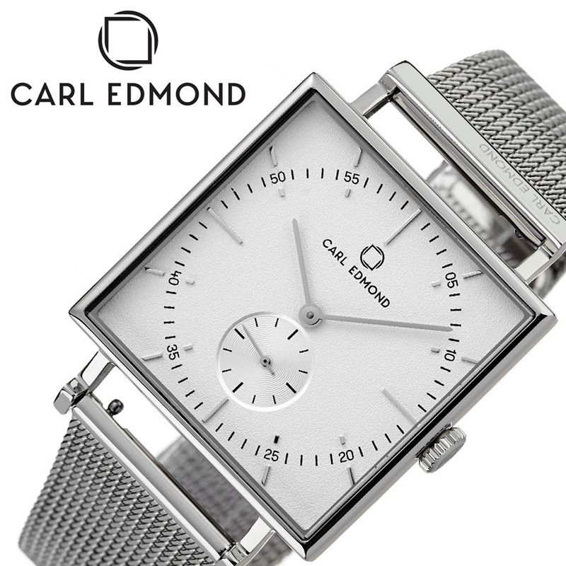 楽天市場 カール エドモンド腕時計 Carl Edmond時計 Carledmond 腕時計 カールエドモンド 時計 グラニット Granit レディース 白 Ceg3401 M21 正規品 ブランド アンティーク 風 北欧 30代 カップル お揃い 仕事 防水 スクエア型 四角 おしゃれ 新生活 プレゼント