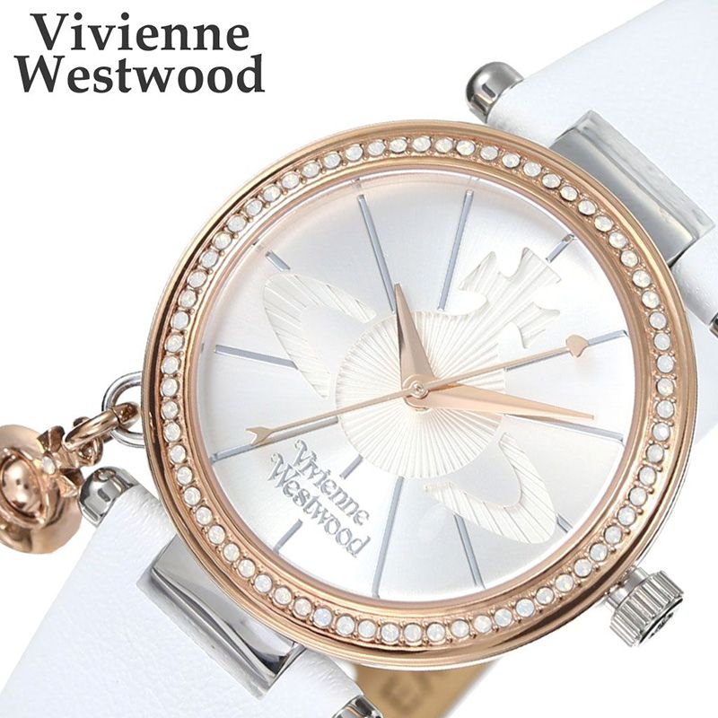 限定製作 ヴィヴィアンウエストウッド腕時計 Viviennewestwood時計 Vivienne Westwood ヴィヴィアン 時計 ビビアン レディース 女性 パステル Vv006rswh 防水 30代 ブランド 白 オーブ レザー 革ベルト 誕生日 新生活 プレゼント ギフト ブランドアクセと