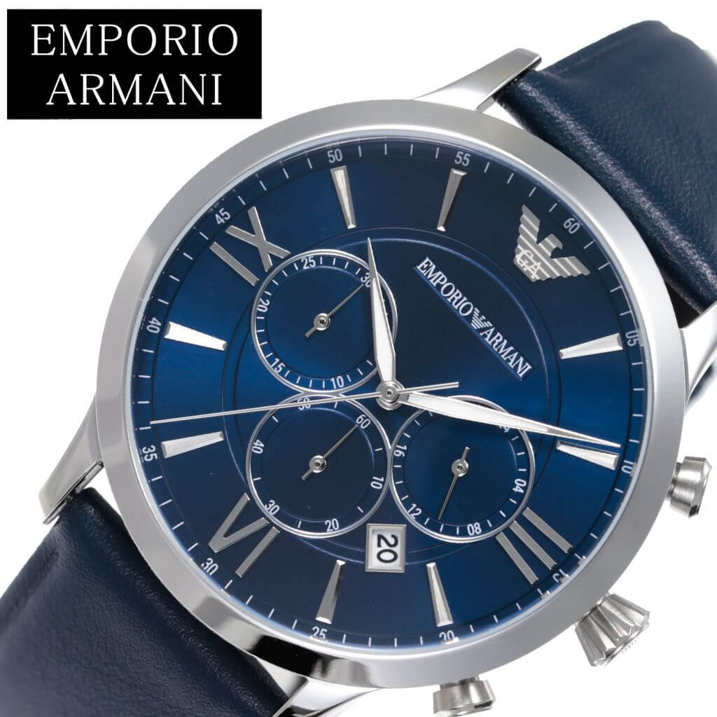 半額品 楽天市場 エンポリオ アルマーニ腕時計 Emporio Armani時計 Emporio Armani 腕時計 エンポリオ アルマーニ 時計 ジョバンニ Gionanni メンズ 男性 ネイビー Ar ブランド エンポリ Ea おしゃれ 仕事 クロノグラフ 新生活 プレゼント ギフト ブランド