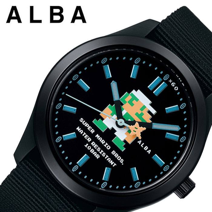 現金特価 5年保証 セイコー腕時計 Seiko時計 Seiko 腕時計 セイコー 時計 アルバ Alba ユニセックス メンズ レディース ブラック 黒 Acck423 人気 ブランド 防水 シンプル キャラクター カレンダー スーパーマリオ コラボ 誕生日 新生活 プレゼント ギフト 想像を