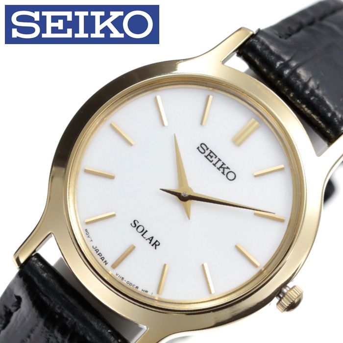 手数料安い 電池交換不要 セイコー腕時計 Seiko時計 Seiko 腕時計 セイコー 時計 レディース ホワイト 白 Sup300p1 人気 ブランド 防水 高級 革ベルト レザー ソーラー かわいい 小さめ 海外 限定 シンプル アンティーク レトロ オシャレ 仕事 新生活 プレゼント ギフト