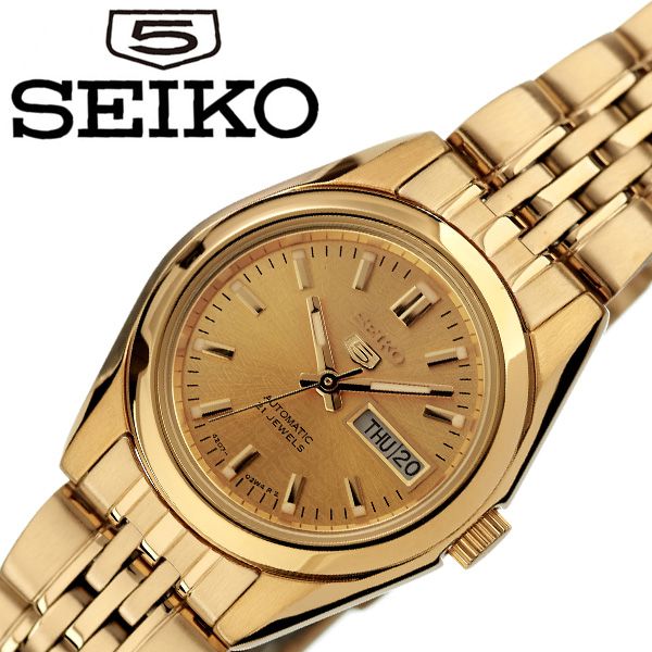 最低価格の セイコー腕時計 Seiko時計 Seiko 腕時計 セイコー 時計 セイコーファイブ Seiko5 レディース ゴールド Syma38k1 人気 ブランド おすすめ 防水 ステンレスベルト カレンダー 限定 社会人 仕事 スーツ 彼女 妻 嫁 奥さん 大人 上品 新生活 プレゼント