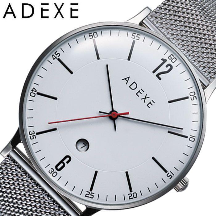 アデクス腕時計 Adexe時計 Adexe 腕時計 アデクス 時計 グランデ Grande メンズ ホワイト 46b 02 Jp19sp 正規品 人気 ブランド 流行 インスタ インスタ映え オシャレ ファッション お揃い ペア おそろい 北欧 上品 シンプル スーツ 新生活 プレゼント ギフト