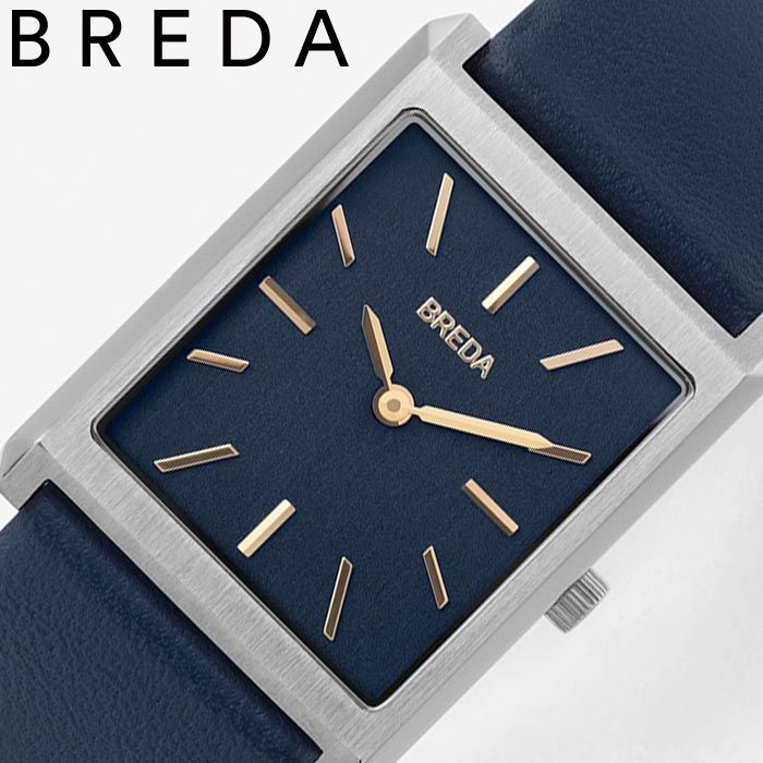 年最新海外 ブレダ腕時計 Breda時計 Breda 腕時計 ブレダ 時計 ヴァージル Virgil レディース ネイビー Breda 1736e 正規品 人気 ブランド 高級 レザー 革ベルト スクエア 四角 シンプル ヴィンテージ レトロ 可愛い オシャレ スーツ 仕事 新生活 プレゼント ギフト